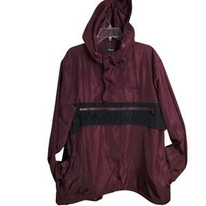 M830) Primitive Skate Boarding Men's Maroon PopOver Windbreaker Large